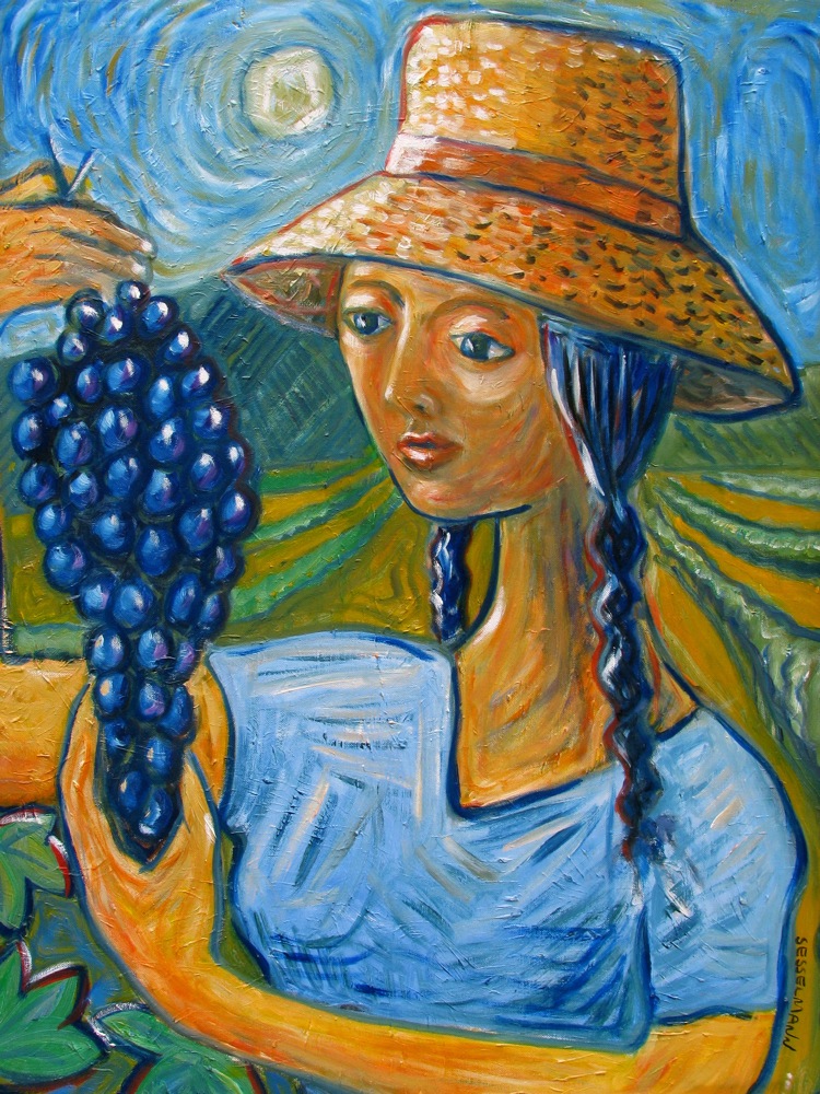 Grape Harvest Girl