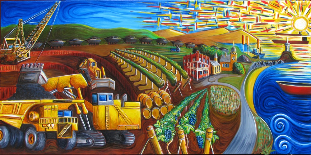 Mines and Vines to the sea