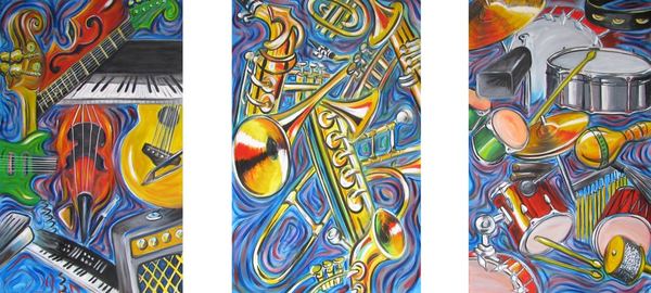 Music triptych
