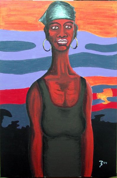 African Queen at sunset