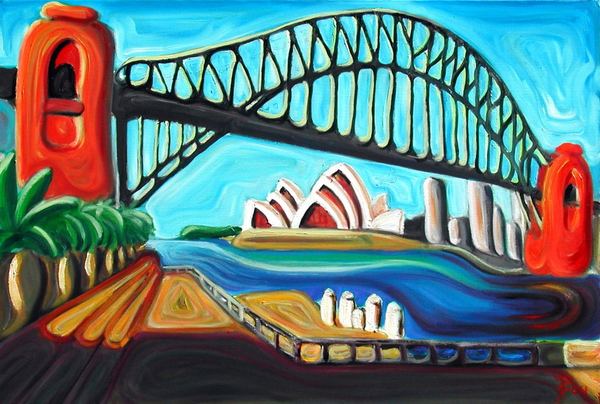 Sydney harbor from Luna Park